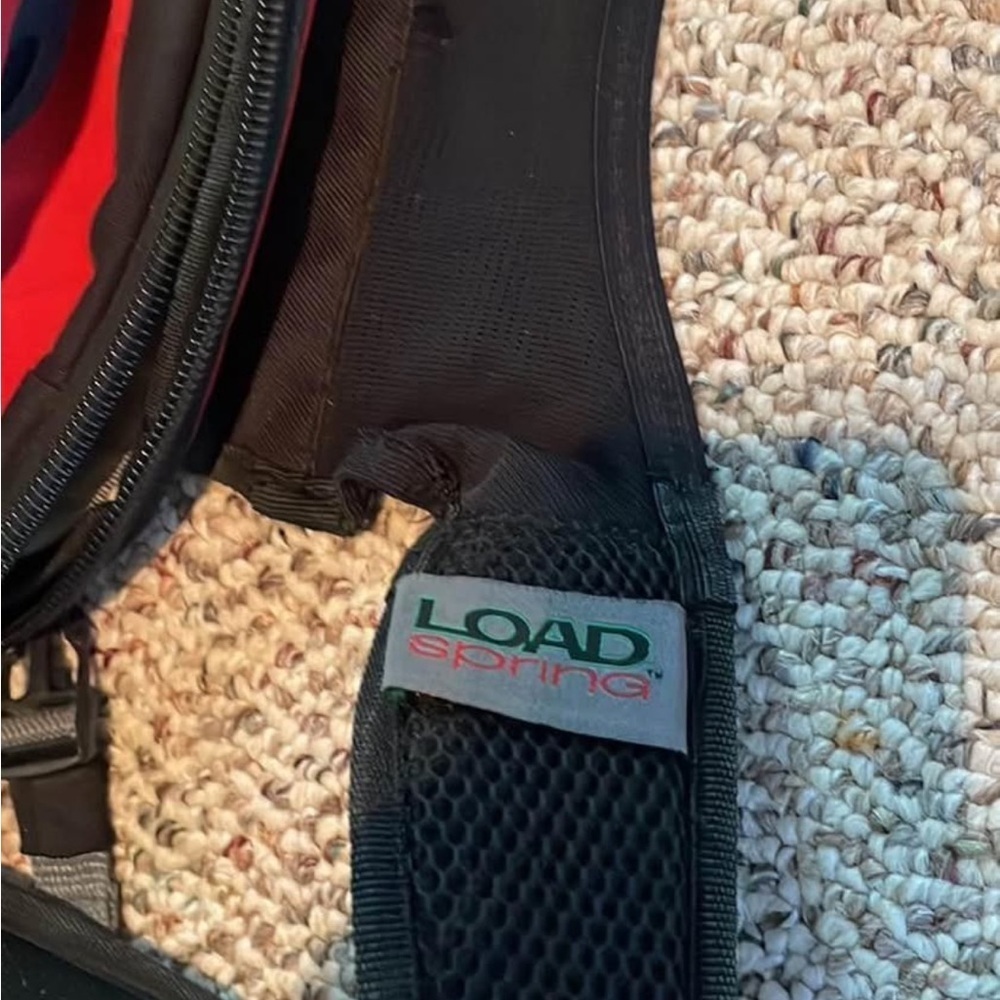 Adidas Load Spring Black & Red Bookbag - Picture 2 of 5